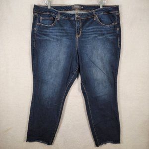 Torrid Dark Blue Ankle Jeans